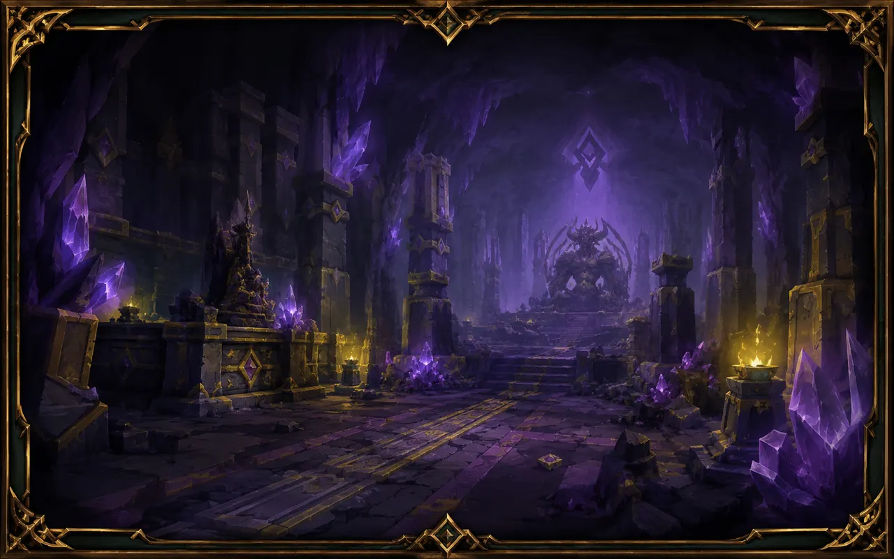 Inside a Pantheon raid dungeon